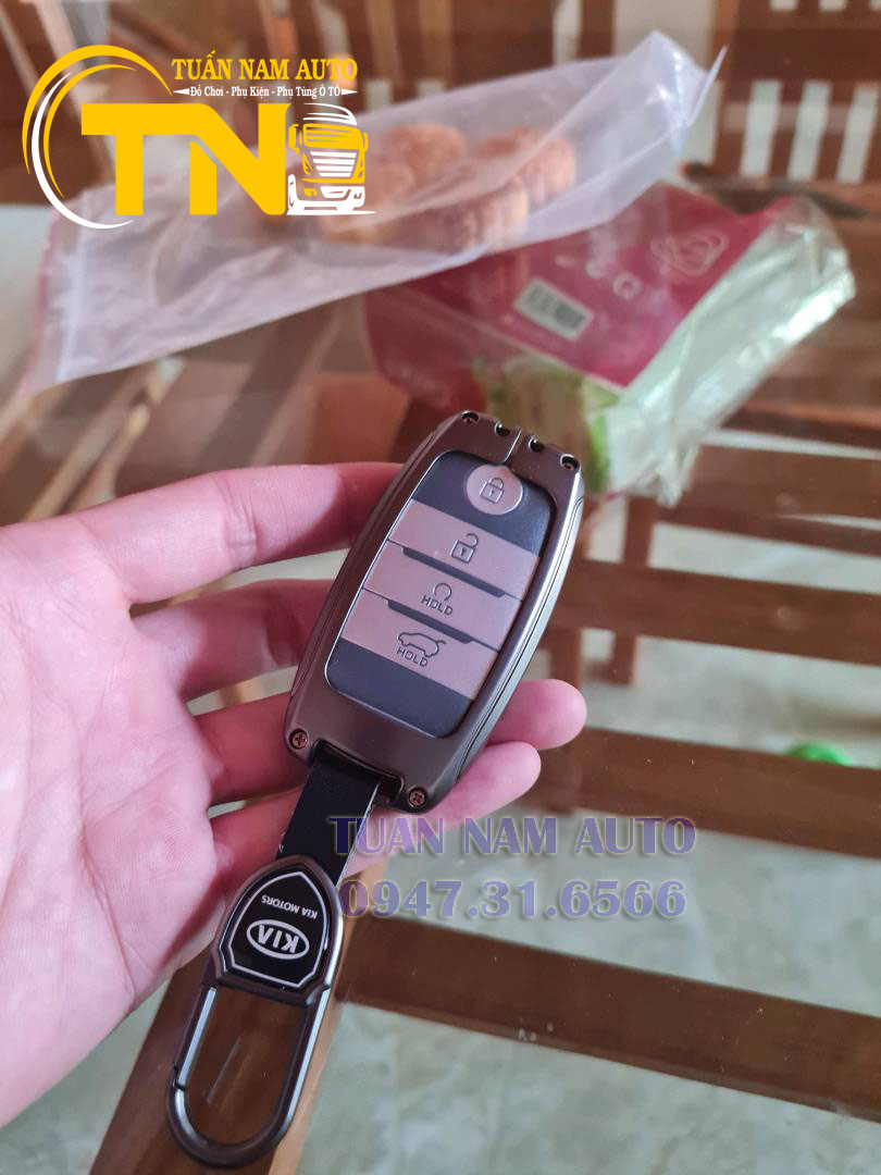 Ốp Chìa khóa KIA Soluto, Sorento, Seltos, Optima Hợp Kim Da Bò