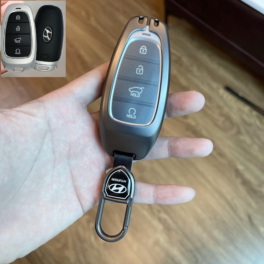 Ốp bảo vệ chìa khóa Santafe, Tucson 2023 Hyundai Hợp Kim Da Bò