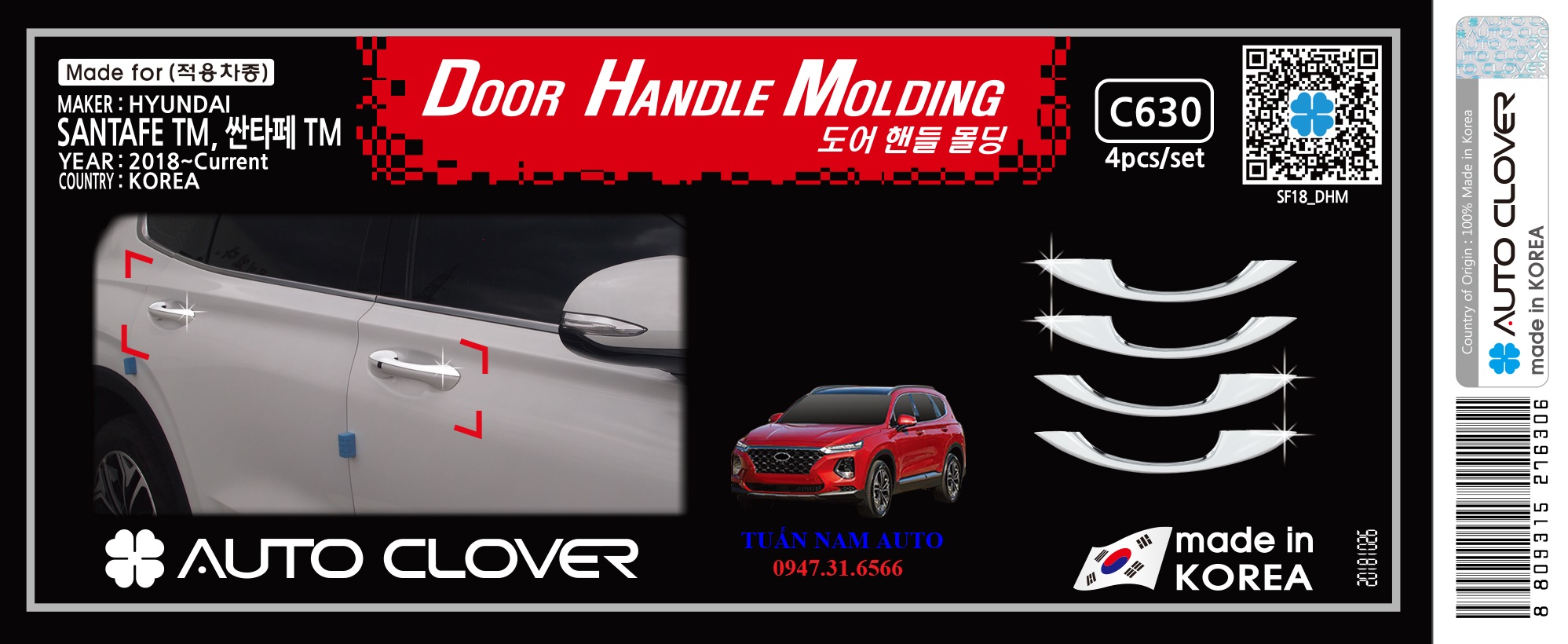 ỐP TAY NẮM CỬA SANTAFE 2021, 2020, 2019, 2018