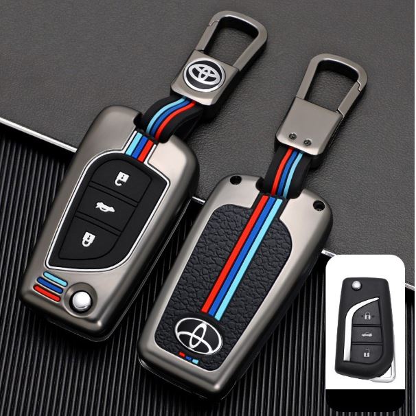 Ốp Chìa Khóa Toyota Altis, Fortuner, Innova, Hilux (Chìa Cơ Chìa Gập)