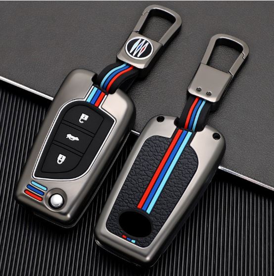 ÔP KHÓA CƠ GẬP TOYOTA INNOVA ALTIS HILUX FORTUNER HỢP KIM DA BÒ