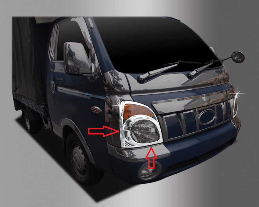 ỐP CRÔM ĐÈN PHA XE TẢI H150, H100, PORTER II HYUNDAI