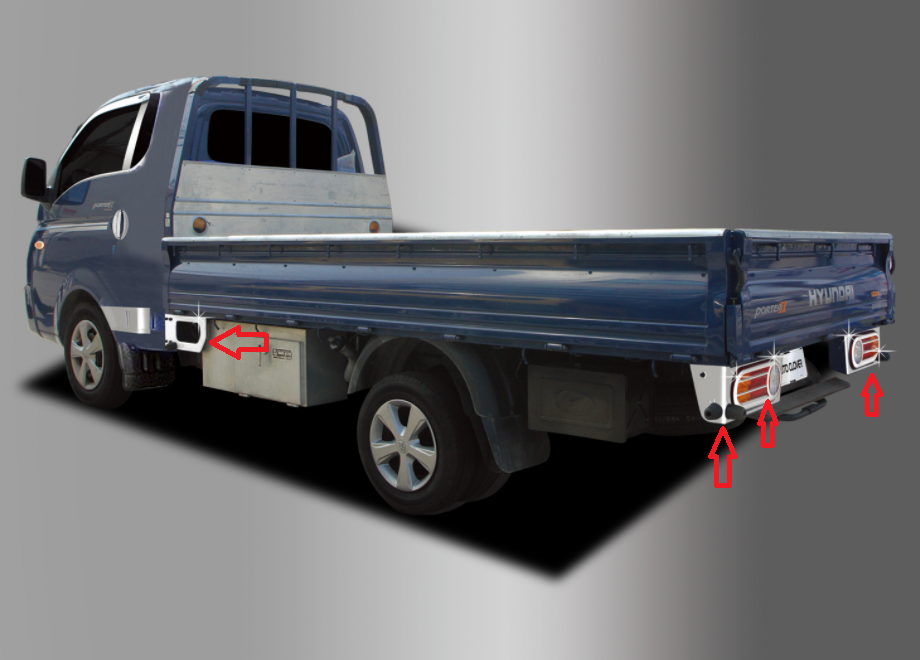 ỐP ĐÈN LÙI, ĐÈN SAU, ĐÈN HẬU XE TẢI HYUNDAI H150 PORTER II