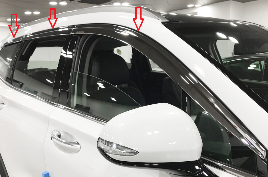 VÈ CHẮN MƯA MẠ CRÔM HYUNDAI SANTAFE 2021 2020 2019 2018