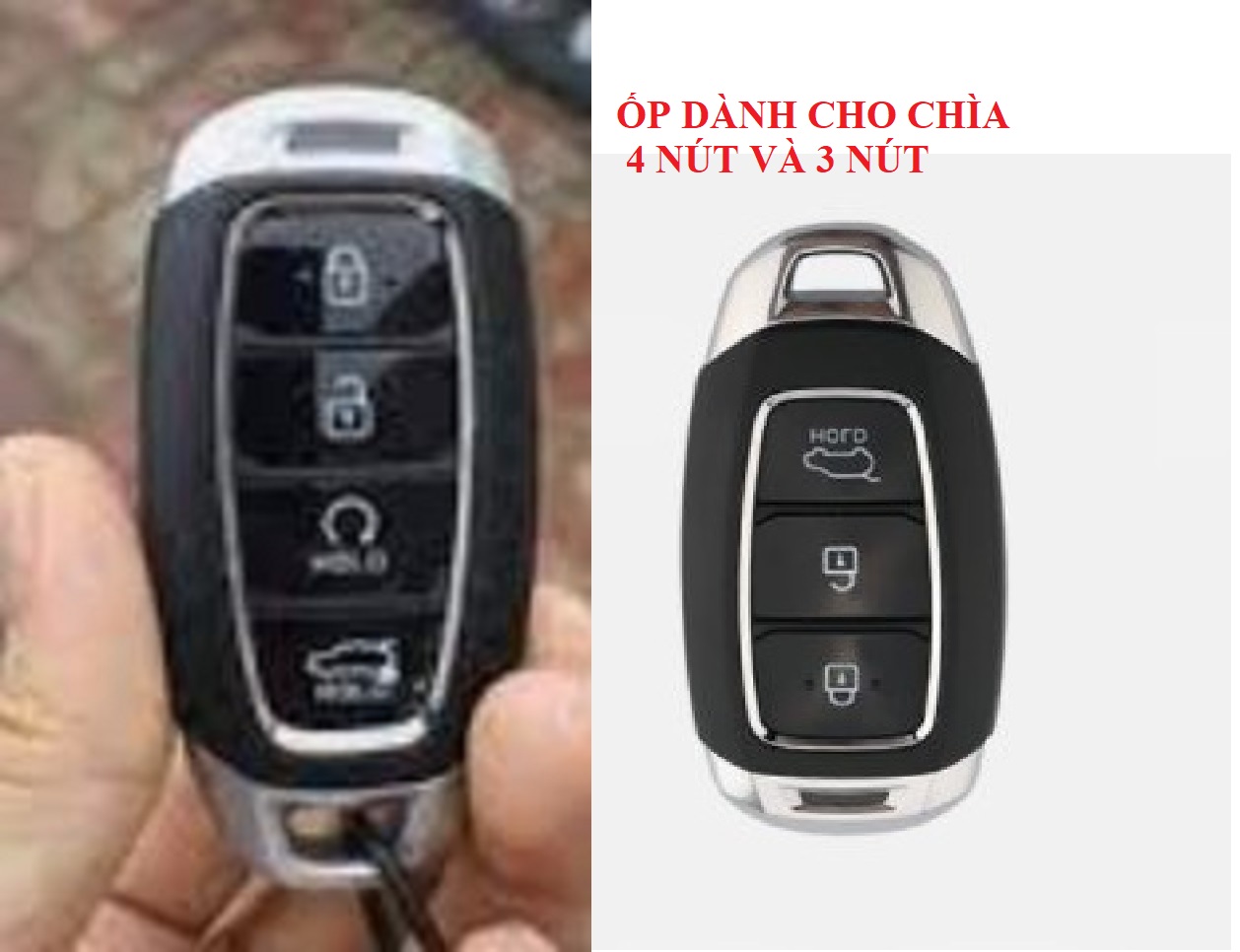 Ốp khóa Hyundai Accent (18-23), Kona, Santafe, Elantra 2023 Hợp Kim Phản Quang