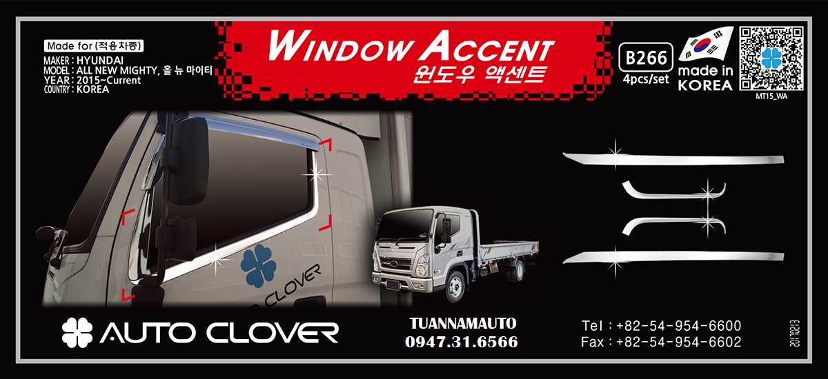 NẸP CHÂN KÍNH XE TẢI NEW MIGHTY EX8, MIGHTY EX6