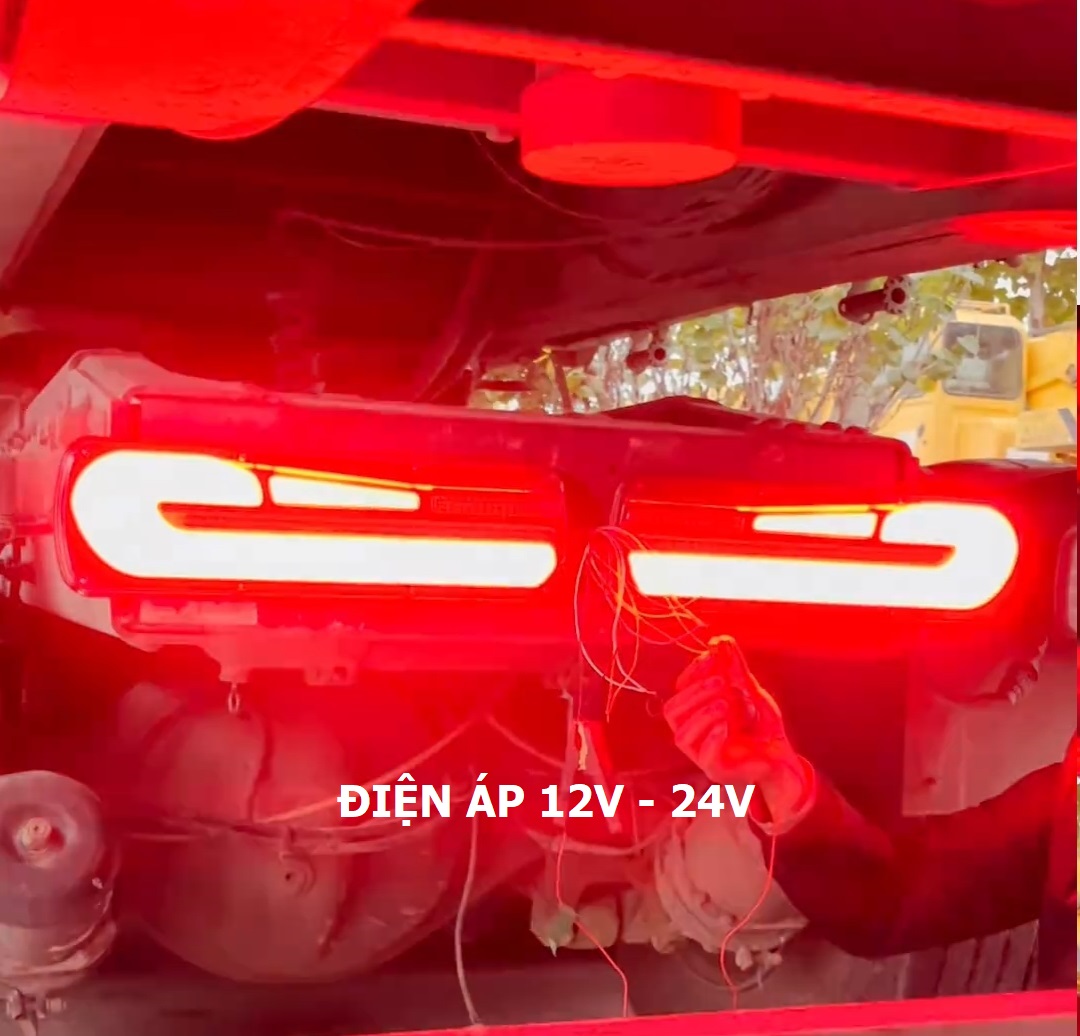Đèn Led Hậu Sau Xe Tải BM 6 Chế Độ Sáng Điện 12V 24V