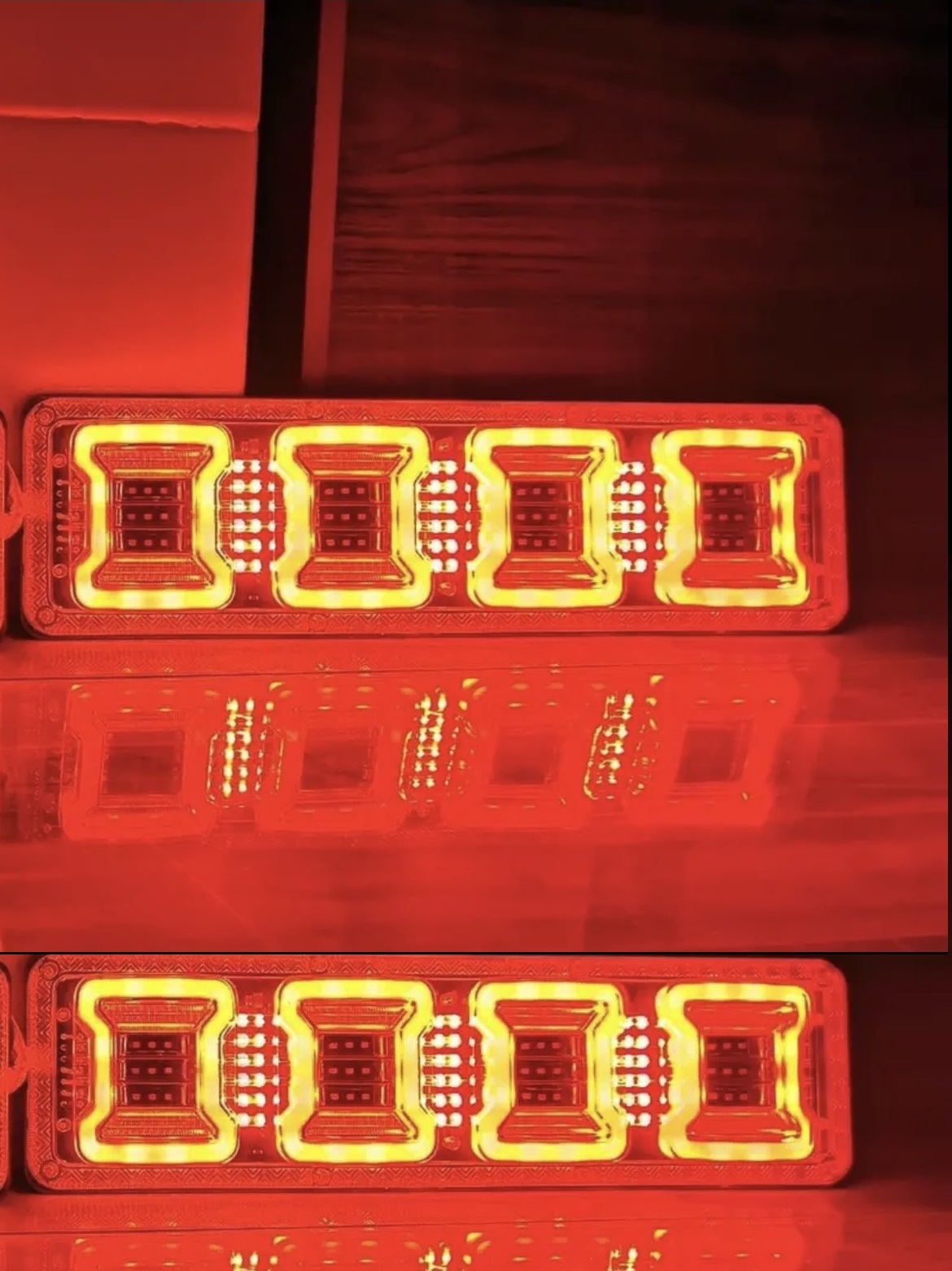 Đèn Led Hậu Xe Tải 4 Khoang 12V - 24V Siêu Sáng