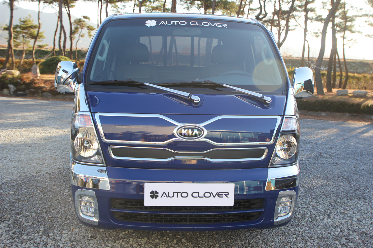 Ốp mạ xi Inox Viền Đèn Pha Xe Tải KIA K200, K250, K100, Bonggo -Hàng Auto Clover Hàn Quốc