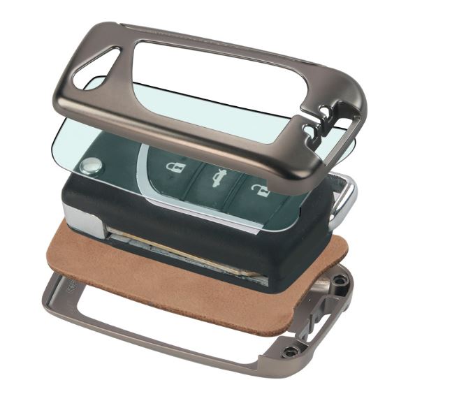 ÔP KHÓA CƠ GẬP TOYOTA INNOVA ALTIS HILUX FORTUNER HỢP KIM DA BÒ