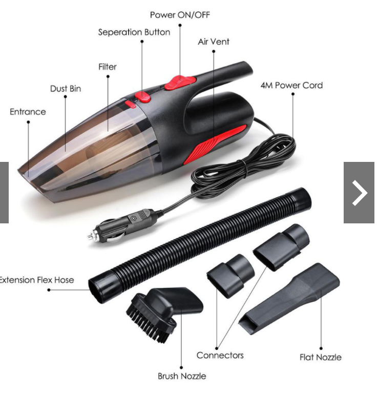 MÁY HÚT BỤI MINI CẦM TAY Ô TÔ XE HƠI CAO CẤP ( MẪU 1)