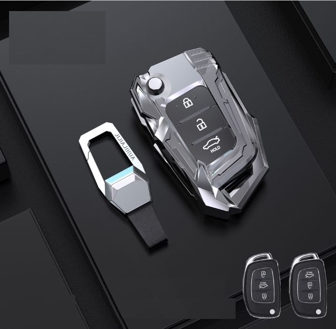 Ốp Bọc Chìa Khóa Hyundai Creta, I10, Tucson, Elantra Hợp Kim Iron Men