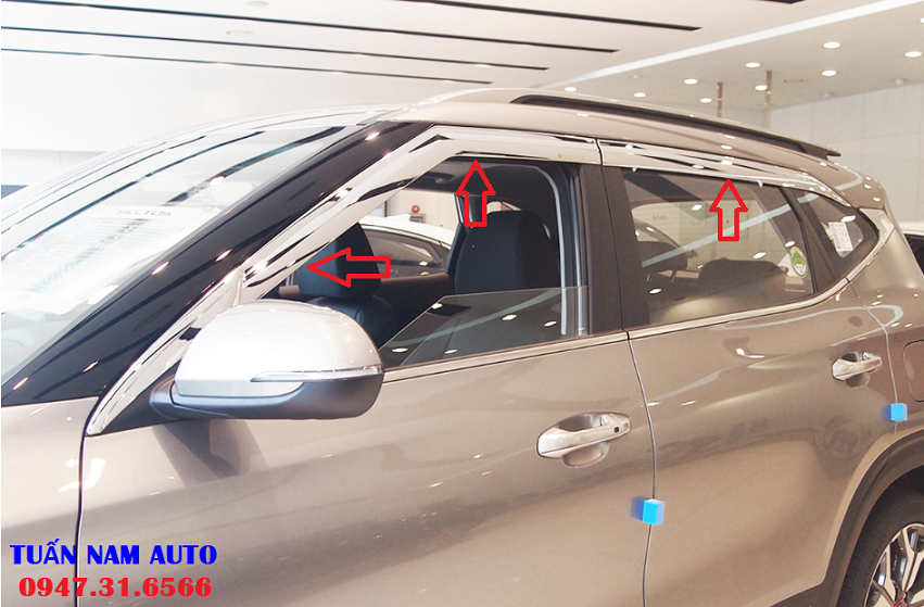 VÈ MƯA SELTOS KIA ĐEN BÓNG 6 CHI TIẾT