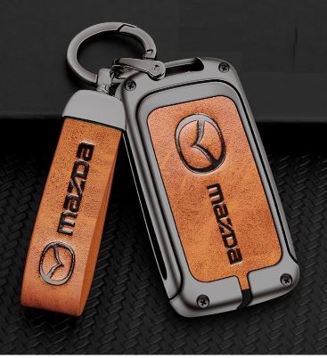 Ốp bọc bảo vệ chìa khóa Mazda CX3 CX8 CX30, Mazda 3 All New Hợp Kim Da Bò