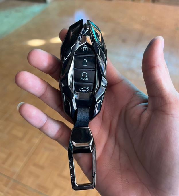 Ốp Bọc Bảo Vệ Chìa Khóa Xe Hyundai Kona, Accent, Santafe, Elantra Hợp Kim Iron Men