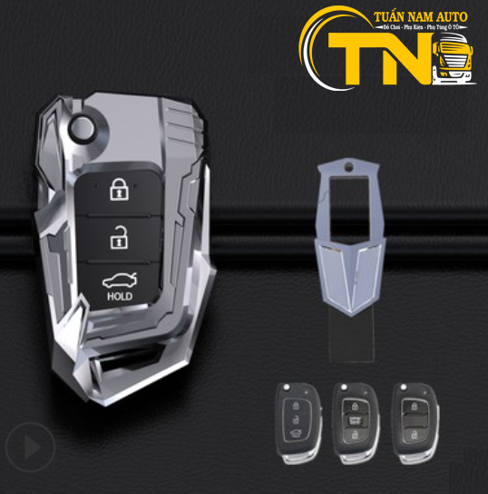 Ốp Bọc Chìa Khóa Hyundai Creta, I10, Tucson, Elantra Hợp Kim Iron Men