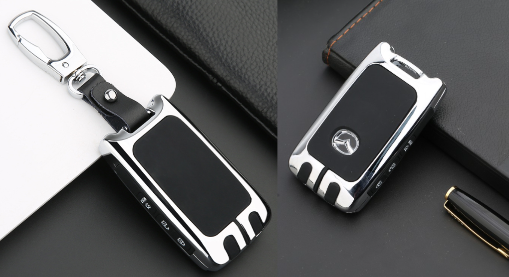 Vỏ ốp khóa Kim Loại cho xe Mazda 3, CX3, CX30, CX8 2023