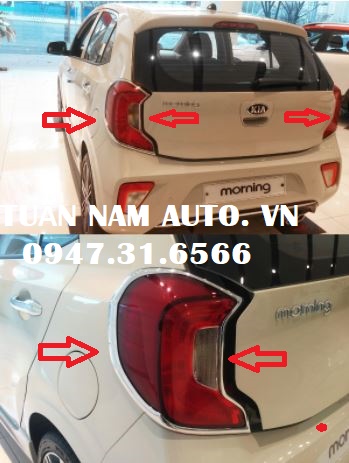 Ốp Viền Đèn Sau Morning | Ốp Mạ Xi Crôm Đèn Lùi Morning 2021 2022 2023 ( Hàng Hàn Quốc Cao Cấp)