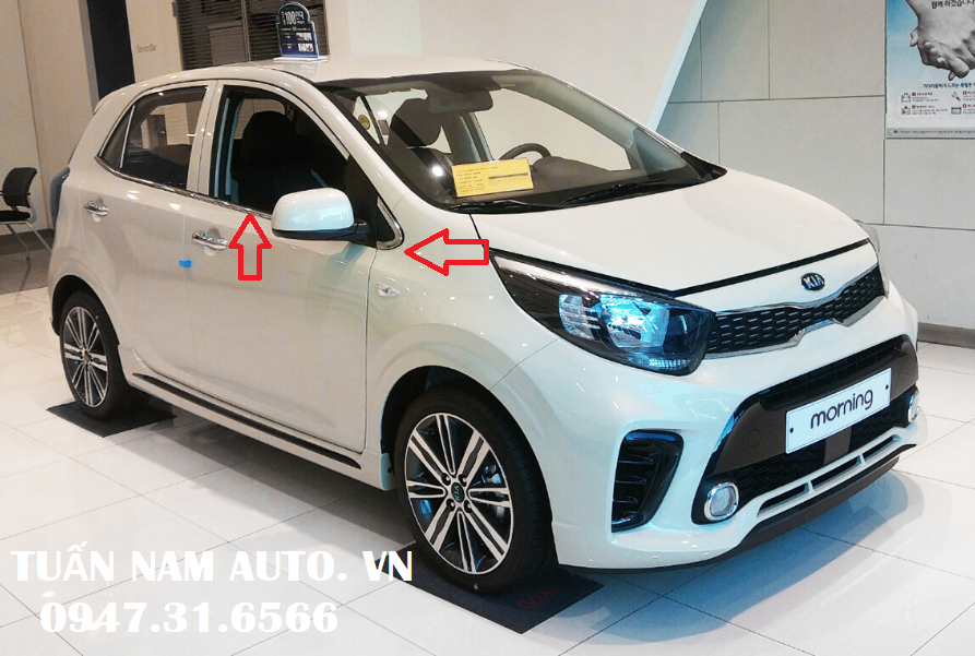 Nẹp Chân Kính Moring KIA 2021 - 2022 (Hàng Korea Cao Cấp)