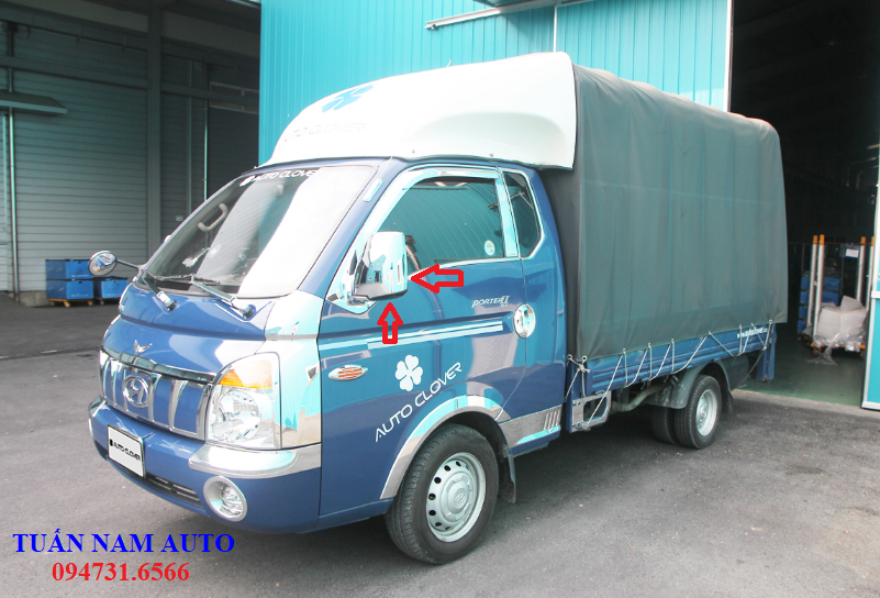 ỐP GƯƠNG ĐIỆN CRÔM INOX XE TẢI H100, PORTER II ( HÀNG KOREA CAO CẤP)