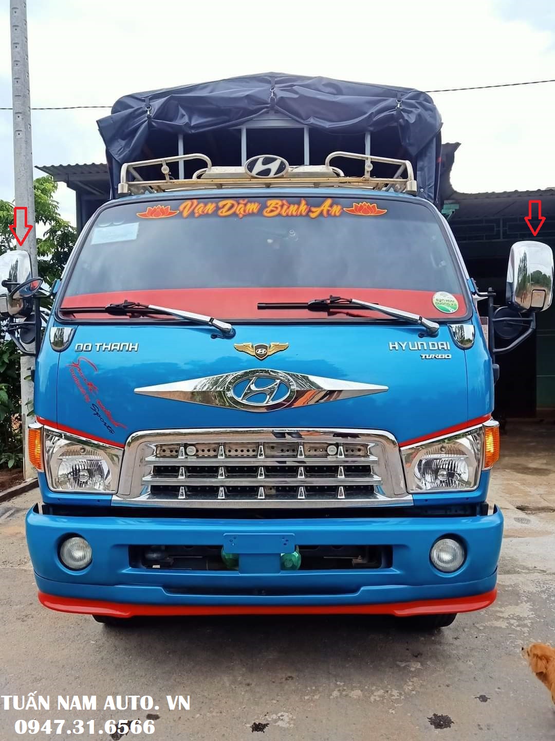 ỐP GƯƠNG MẠ CRÔM HYUNDAI N250, HD65, HD72, HD78, HD99, HD700, HD800, 110S