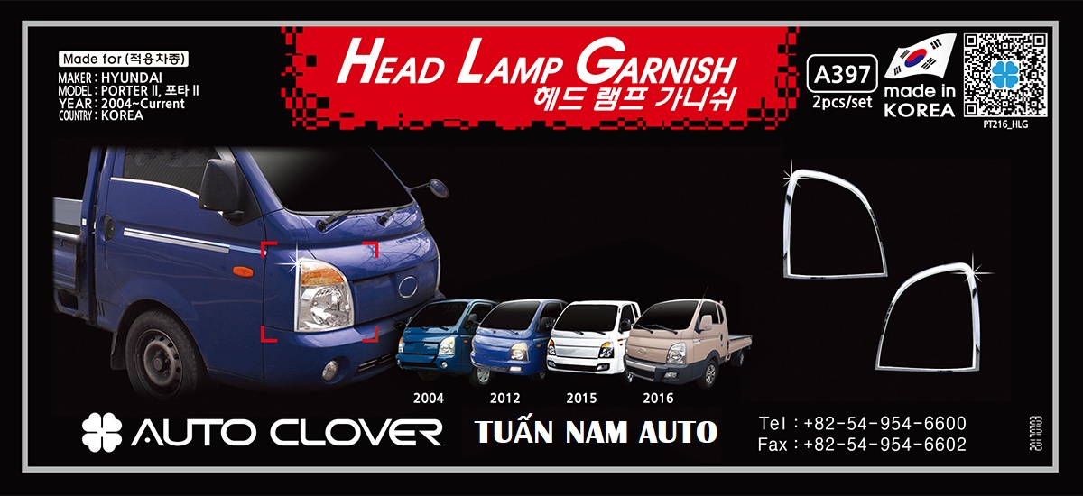ỐP VIỀN ĐÈN PHA XE TẢI HYUNDAI PORTER, H150, H100