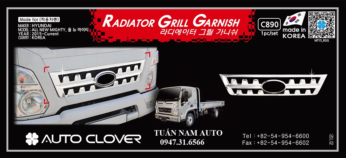 ỐP TRANG TRÍ CA LĂNG GA LĂNG XE TẢI HYUNDAI EX8L