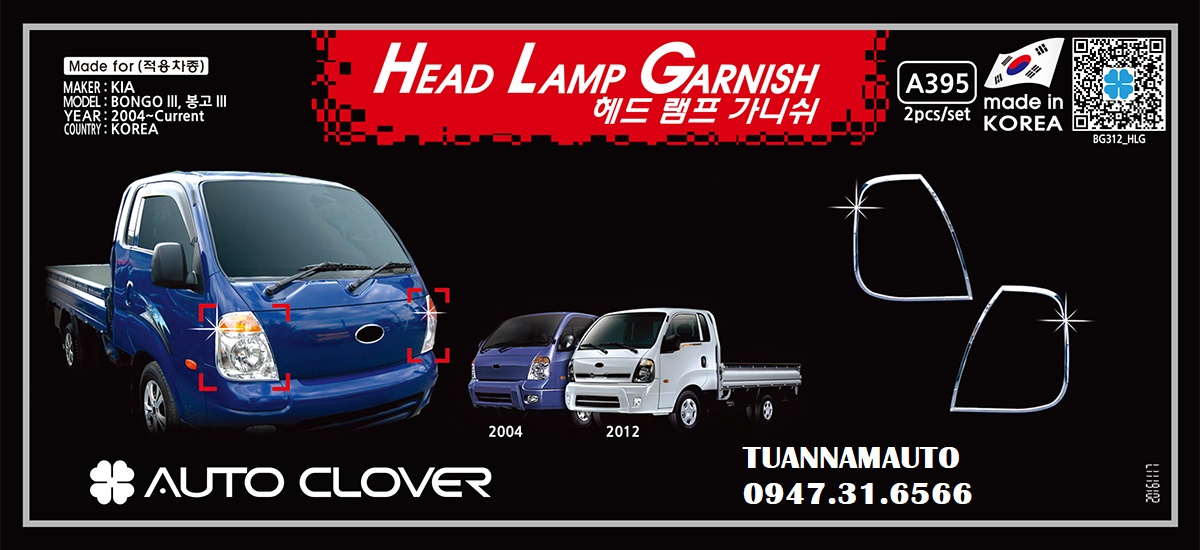 ỐP VIỀN ĐÈN PHA K200/K250/ K150/ Bonggo III KIA