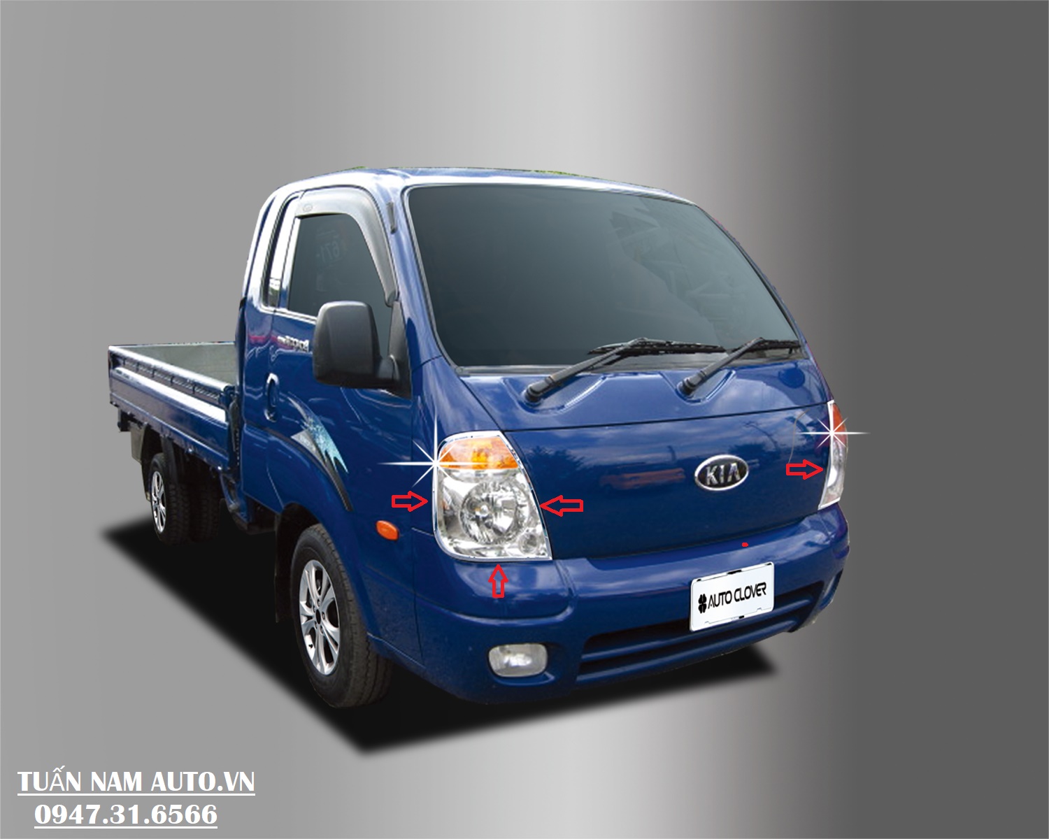 ỐP VIỀN ĐÈN PHA K200/K250/ K150/ Bonggo III KIA