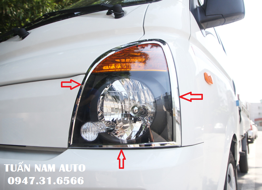 ỐP VIỀN ĐÈN PHA XE TẢI HYUNDAI PORTER, H150, H100