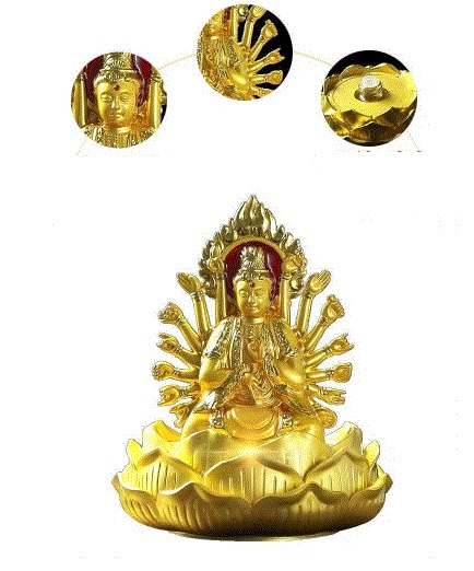 Tượng Phật Bà Quan Âm Để Taplo Xe Tải, Bàn Làm Việc