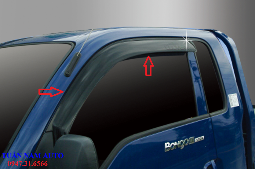 Vè Mưa Nhựa Đen Xe Tải Kia K200/ K250 /Bonggo 3