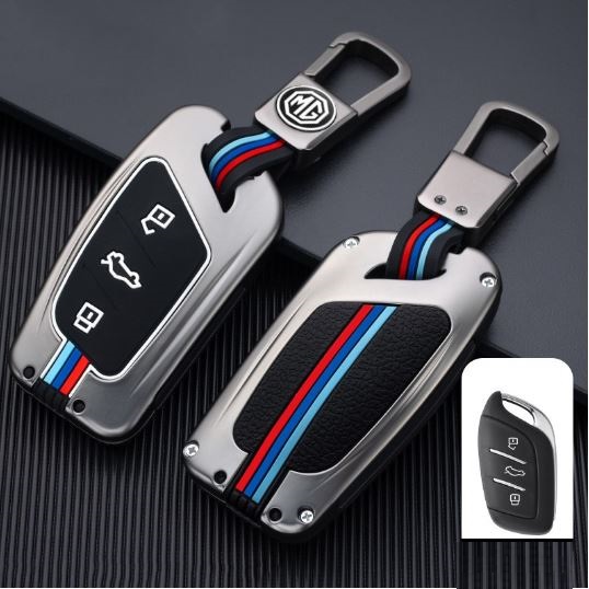 Ốp chìa khoá xe MG ZS, MG HS, MG 5 Hợp Kim Lót Sinicol Cao Cấp