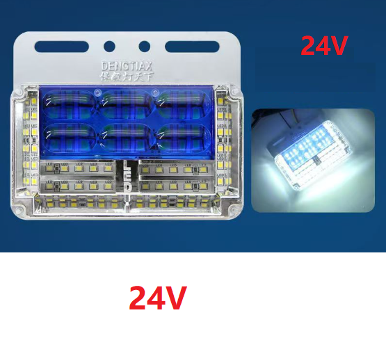 Đèn Led Hông Sườn Xe Tải Mẫu Siêu Sáng, Chống Nước, Chống Va Đập 12V-24V