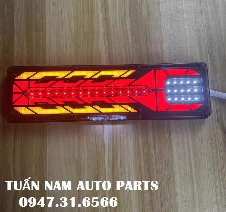 Led Đèn Sau Hậu Xương Rồng Kháng Nước Xe Đầu Kéo Ben Tải 12v-24v