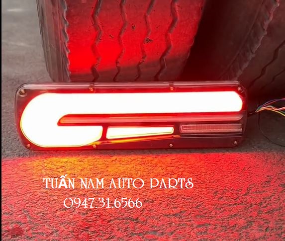 Đèn Led Hậu Sau Xe Tải BM 6 Chế Độ Sáng Điện 12V 24V