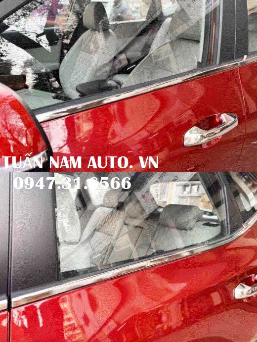 NẸP CHÂN KÍNH SELTOS KIA MẠ XI CRÔM (HÀNG HÀN QUỐC CAO CẤP)