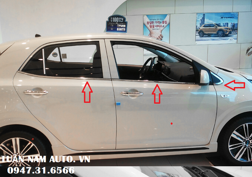 Nẹp Chân Kính Moring KIA 2021 - 2022 (Hàng Korea Cao Cấp)