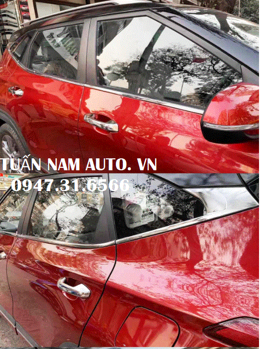 NẸP CHÂN KÍNH SELTOS KIA MẠ XI CRÔM (HÀNG HÀN QUỐC CAO CẤP)