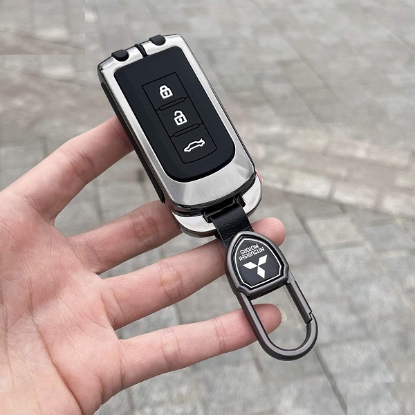 Vỏ Ốp Bảo Vệ Chìa Khóa Mitsubishi Xpander, Outlander, Attrage, Mirage Hợp Kim Cao Cấp