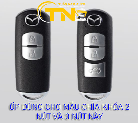 Bọc ốp chìa khóa Mazda CX5, CX8, Mazda 2,3,6 Hợp Kim Nhôm Cao Cấp
