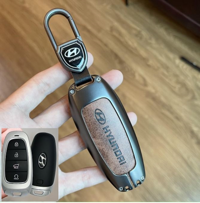 Ốp bảo vệ chìa khóa Santafe, Tucson 2023 Hyundai Hợp Kim Da Bò