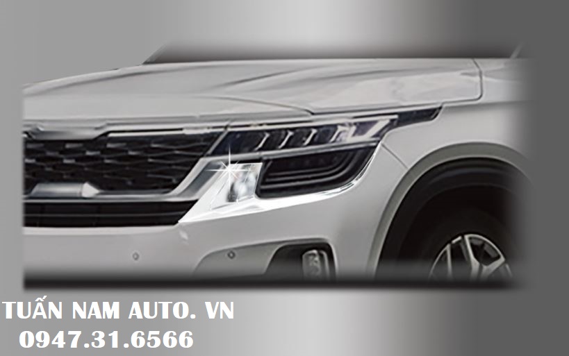 Ốp Đèn Gầm Seltos | Ốp Đèn Sương Mù Mạ Xi Crôm Seltos (Hàng Korea Cao Cấp)