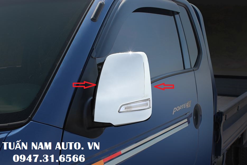 ỐP GƯƠNG ĐIỆN CÓ XI NHAN LED PORTER 2, H150, H100 MẠ XI