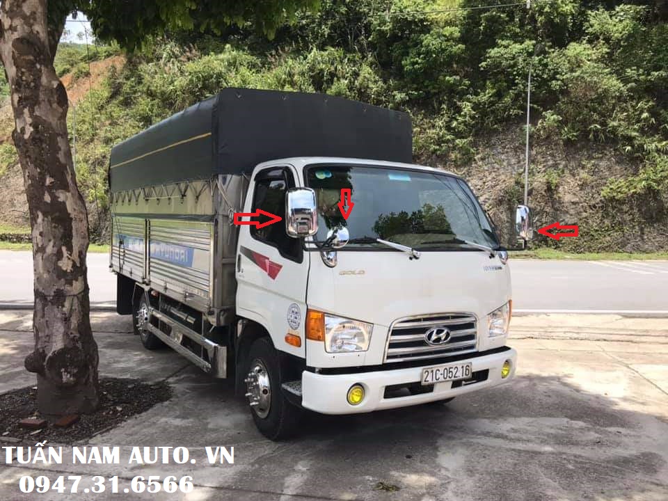 ỐP GƯƠNG MẠ CRÔM HYUNDAI N250, HD65, HD72, HD78, HD99, HD700, HD800, 110S