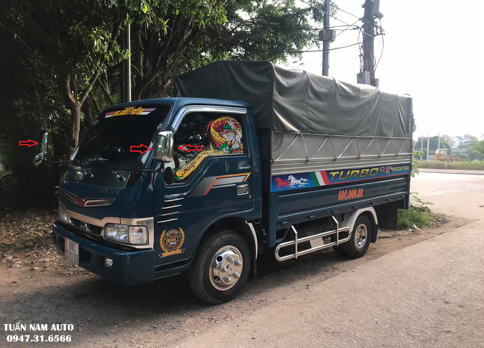 ỐP GƯƠNG LÙI ỐP GƯƠNG CẦU XE TẢI KIA 1.4 TẤN K165 K3000S