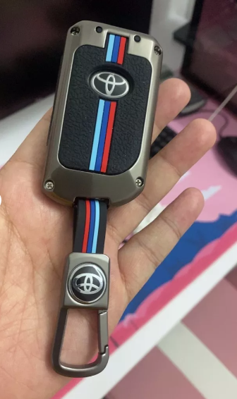 Ốp Chìa Khóa Xe Toyota Vios, Yaris Chìa Điện Smartkey Hợp Kim Kẽm Phản Quang