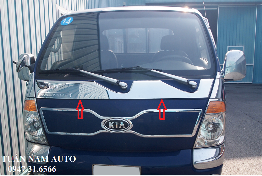 Ốp Nắp Capo, Cabo Xe Tải Kia K250/K200/Bonggo 3