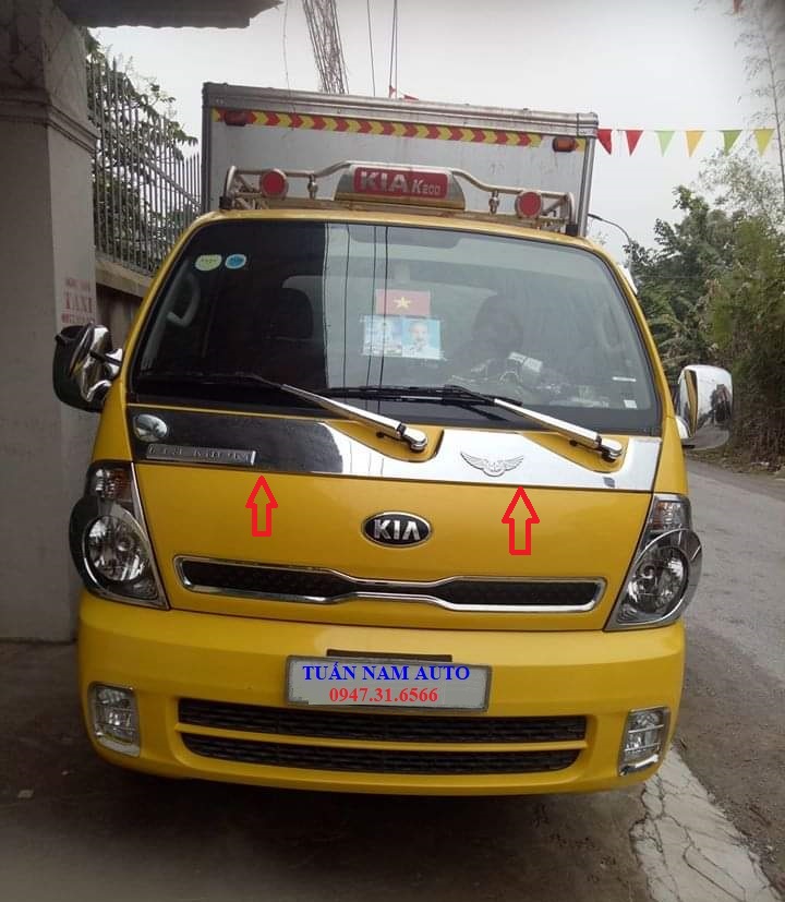 Ốp Nắp Capo, Cabo Xe Tải Kia K250/K200/Bonggo 3