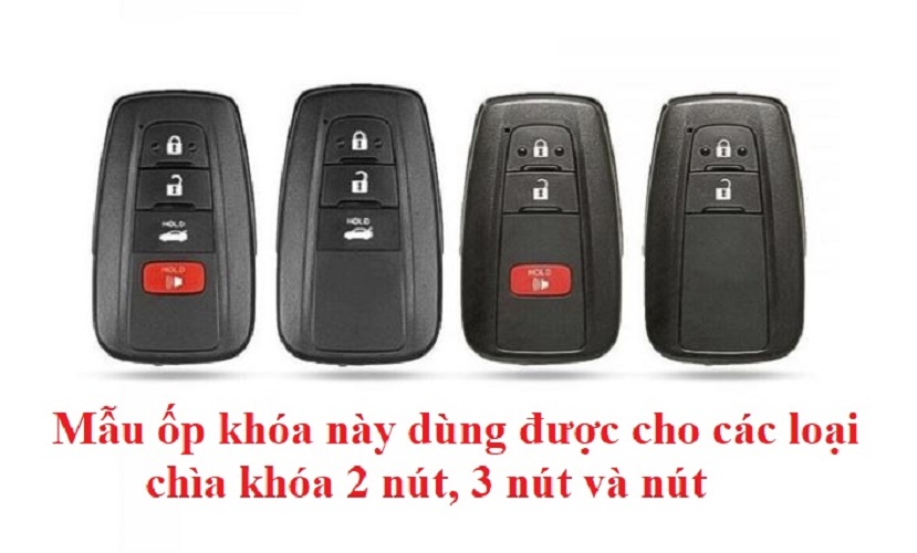 ỐP KHÓA XE TOYOTA CROSS, CAMRY, ALITS 2023 KIM LOẠI METAL CAO CẤP